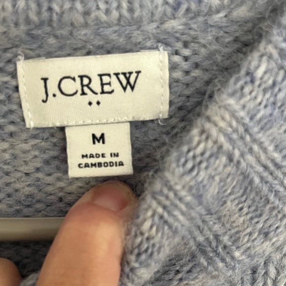 J. Crew Light Blue Crew Neck Sweater - Picture 2 of 4